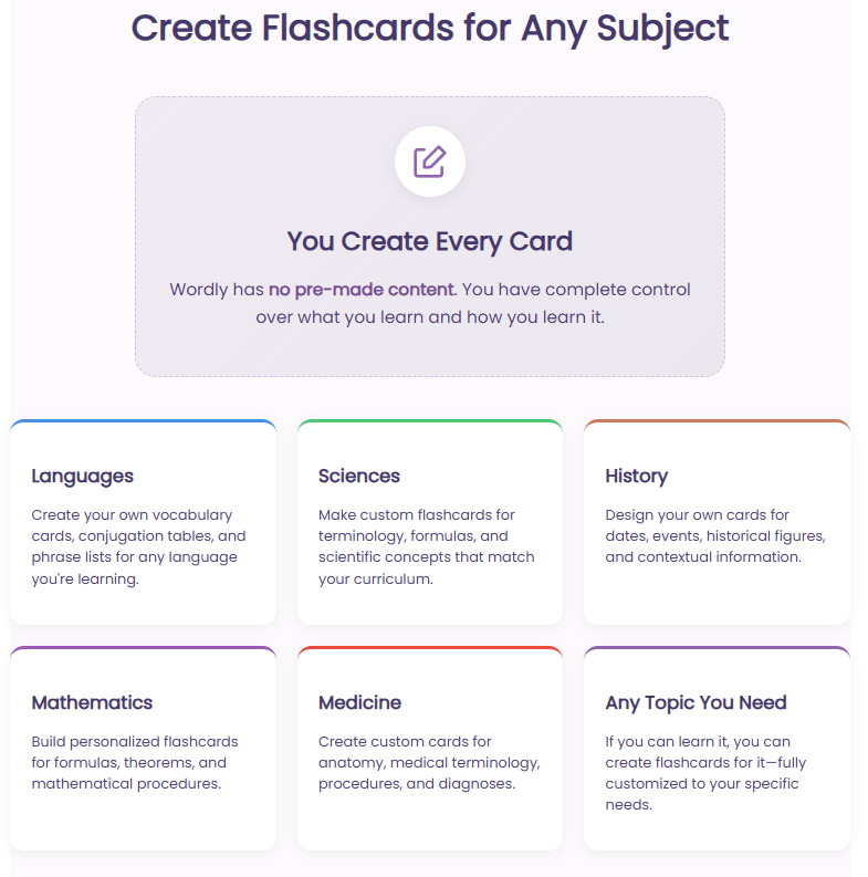 Study session with spaced repetition algorithm for optimal learning